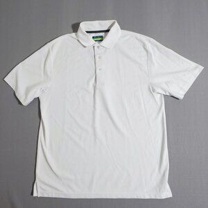 Ben Hogan polo shirt men's size L white Performance Golf short sleeve minimalist